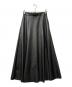 upper hights（アッパーハイツ）の古着「エコレザースカート」｜ブラック