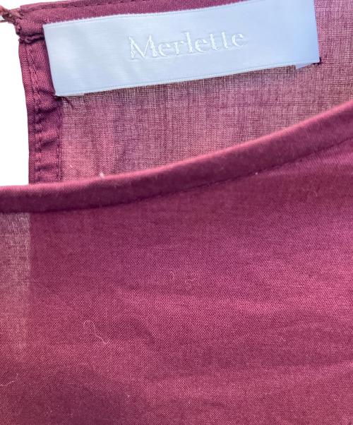merlette（マーレット）merlette (マーレット) PARADIS ティアードワンピース ワイン サイズ:Ｓの古着・服飾アイテム