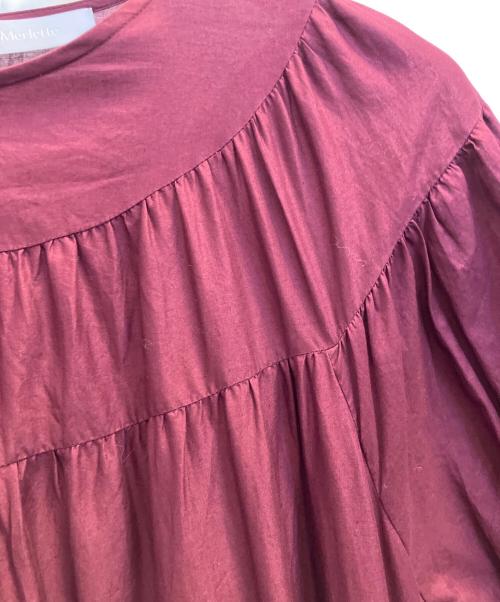 merlette（マーレット）merlette (マーレット) PARADIS ティアードワンピース ワイン サイズ:Ｓの古着・服飾アイテム