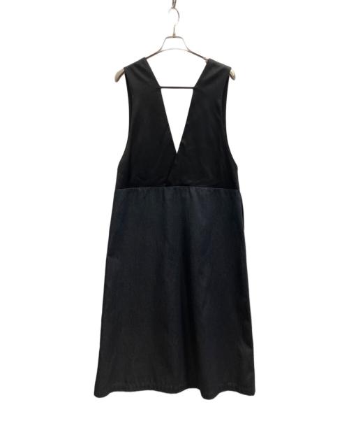 LE PHIL（ル フィル）LE PHIL (ル フィル) サテンコンビデニムワンピース ネイビー サイズ:1の古着・服飾アイテム