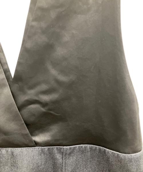 LE PHIL（ル フィル）LE PHIL (ル フィル) サテンコンビデニムワンピース ネイビー サイズ:1の古着・服飾アイテム