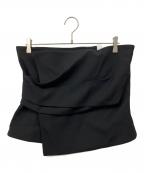 estetaエステータ）の古着「ハードギャバジンビスチェ」｜ブラック