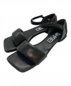 SHISEIシセイ）の古着「パデッドサンダル」｜ブラック