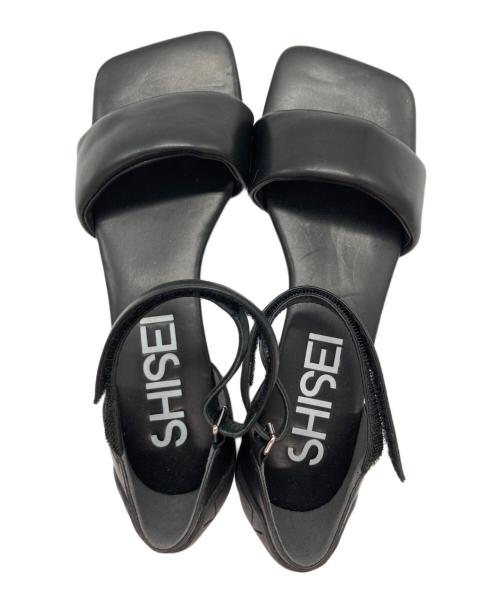 SHISEI（シセイ）SHISEI (シセイ) パデッドサンダル ブラック サイズ:36の古着・服飾アイテム