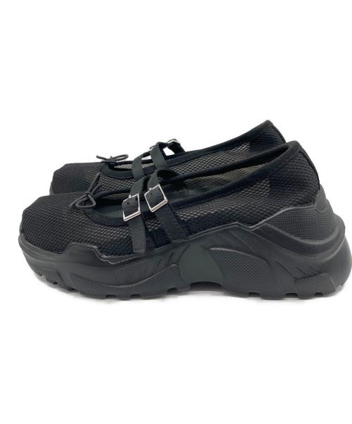 AKIKOAOKI（アキコアオキ）AKIKOAOKI (アキコアオキ) Giselle Mesh バレエシューズ ブラック サイズ:36の古着・服飾アイテム