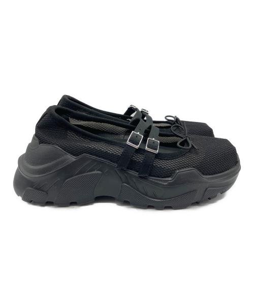 AKIKOAOKI（アキコアオキ）AKIKOAOKI (アキコアオキ) Giselle Mesh バレエシューズ ブラック サイズ:36の古着・服飾アイテム