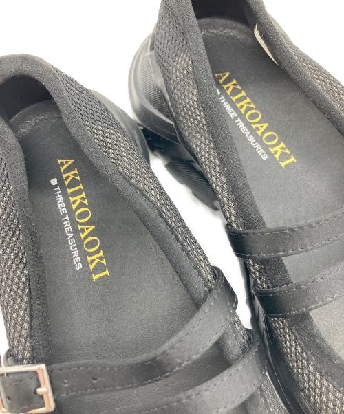 AKIKOAOKI（アキコアオキ）AKIKOAOKI (アキコアオキ) Giselle Mesh バレエシューズ ブラック サイズ:36の古着・服飾アイテム