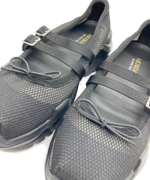 AKIKOAOKI（アキコアオキ）AKIKOAOKI (アキコアオキ) Giselle Mesh バレエシューズ ブラック サイズ:36の古着・服飾アイテム