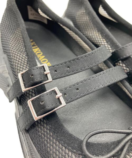 AKIKOAOKI（アキコアオキ）AKIKOAOKI (アキコアオキ) Giselle Mesh バレエシューズ ブラック サイズ:36の古着・服飾アイテム