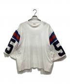KAPITALキャピタル）の古着「Huge Football Jersey Tee」｜ホワイト