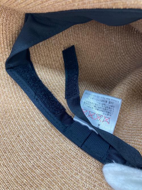 Athena NEW YORK（アシーナニューヨーク）Athena NEW YORK (アシーナニューヨーク) ビッグリボンペーパーハット ナチュラルの古着・服飾アイテム