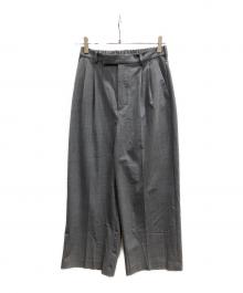 FRAMeWORK（フレームワーク）の古着「ウォッシャブルTWタックワイドパンツ」｜グレー