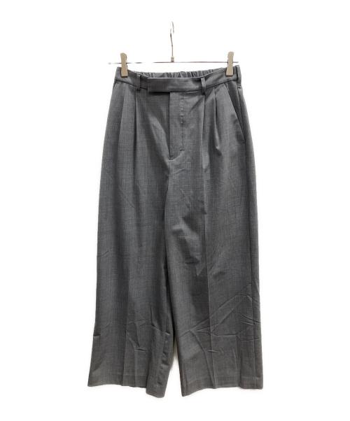 FRAMeWORK（フレームワーク）FRAMeWORK (フレームワーク) ウォッシャブルTWタックワイドパンツ グレー サイズ:36の古着・服飾アイテム