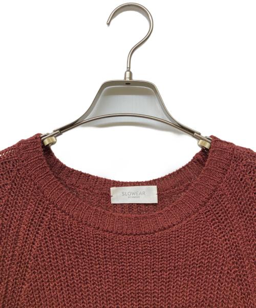 SLOWEAR（スロウウェア）SLOWEAR (スロウウェア) ニット ブラウン サイズ:Sの古着・服飾アイテム