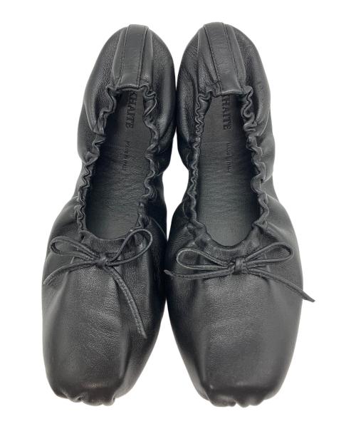 KHAITE（ケイト）KHAITE (ケイト) レザーバレエシューズ ブラック サイズ:36の古着・服飾アイテム