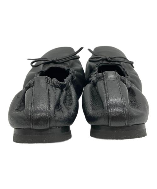 KHAITE（ケイト）KHAITE (ケイト) レザーバレエシューズ ブラック サイズ:36の古着・服飾アイテム