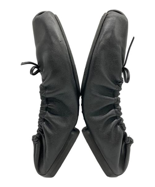 KHAITE（ケイト）KHAITE (ケイト) レザーバレエシューズ ブラック サイズ:36の古着・服飾アイテム