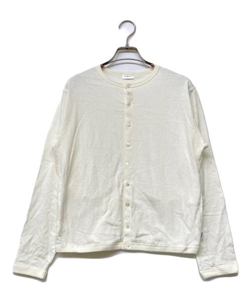 ORCIVAL（オーシバル）ORCIVAL (オーシバル) コットンスラブ天竺 クルーネック カーディガン ホワイト サイズ:2の古着・服飾アイテム