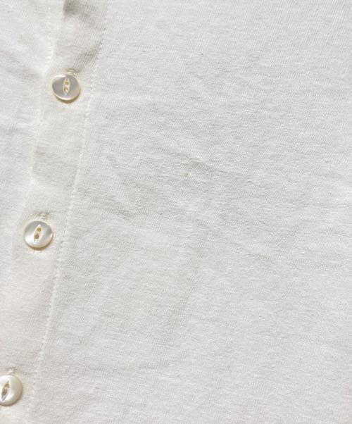 ORCIVAL（オーシバル）ORCIVAL (オーシバル) コットンスラブ天竺 クルーネック カーディガン ホワイト サイズ:2の古着・服飾アイテム