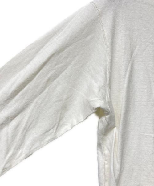 ORCIVAL（オーシバル）ORCIVAL (オーシバル) コットンスラブ天竺 クルーネック カーディガン ホワイト サイズ:2の古着・服飾アイテム