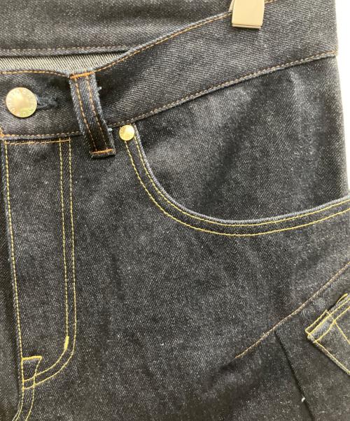 FUMITO GANRYU（フミトガンリュウ）FUMITO GANRYU (フミトガンリュウ) 3Dカット5ポケットサルエルデニム インディゴ サイズ:2の古着・服飾アイテム