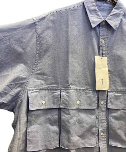 FreshService（フレッシュサービス）FreshService (フレッシュサービス) OXFORD FLAP POCKET S/S SHIRT ブルー サイズ:フリーの古着・服飾アイテム