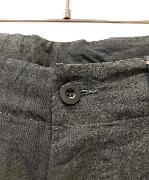 Handwerker（ハンドベーカー）Handwerker (ハンドベーカー) ワイドリネントラウザー ブラック サイズ:Lの古着・服飾アイテム