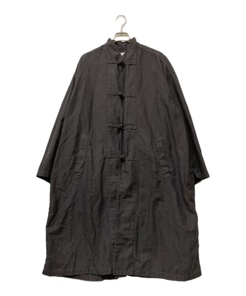 Graphpaper（グラフペーパー）Graphpaper (グラフペーパー) 24SS Cotton Linen Moleskin Overdyed Kung-Fu Coat ブラック サイズ:2の古着・服飾アイテム