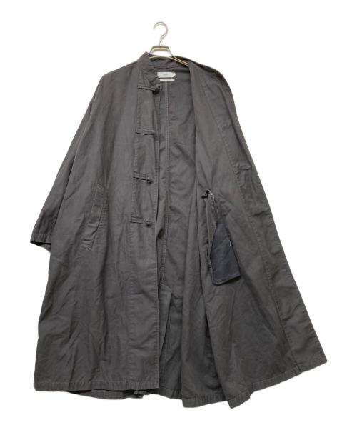 Graphpaper（グラフペーパー）Graphpaper (グラフペーパー) 24SS Cotton Linen Moleskin Overdyed Kung-Fu Coat ブラック サイズ:2の古着・服飾アイテム