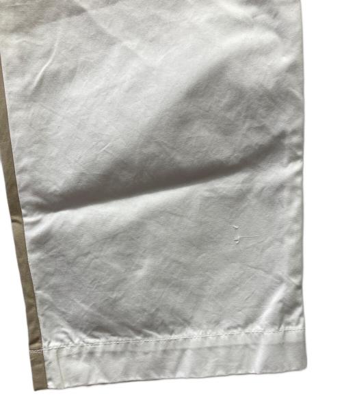 homspun（ホームスパン）homspun (ホームスパン) コットンウェザー前後配色パンツ ホワイト×ベージュ サイズ:Lの古着・服飾アイテム