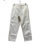homspun（ホームスパン）の古着「コットンウェザー前後配色パンツ」｜ホワイト×ベージュ