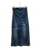 TOGA TOOトーガ・トゥ）の古着「SUSPENDERS DENIM DRESS」｜ブルー