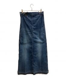 TOGA TOO（トーガ・トゥ）の古着「SUSPENDERS DENIM DRESS」｜ブルー