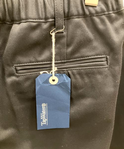 TapWater（タップウォーター）TapWater (タップウォーター) Cotton Chino Tuck Trousers ネイビー サイズ:36の古着・服飾アイテム