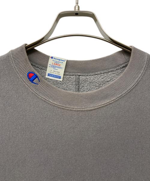 Champion REVERSE WEAVE（チャンピオン リバース ウィーブ）Champion REVERSE WEAVE (チャンピオン リバース ウィーブ) N.HOOLYWOOD (エヌ ハリウッド) NEW WEAVE CREWNECK SWEATSHIRT グレー サイズ:Lの古着・服飾アイテム