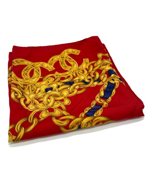 CHANEL（シャネル）CHANEL (シャネル) シルクスカーフ レッドの古着・服飾アイテム