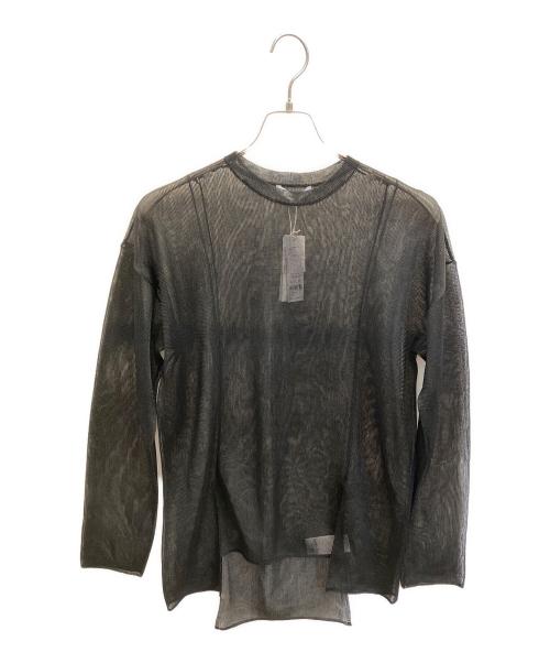 UN3D.（アンスリード）UN3D. (アンスリード) SHEER KT TOP ブラック サイズ:38の古着・服飾アイテム