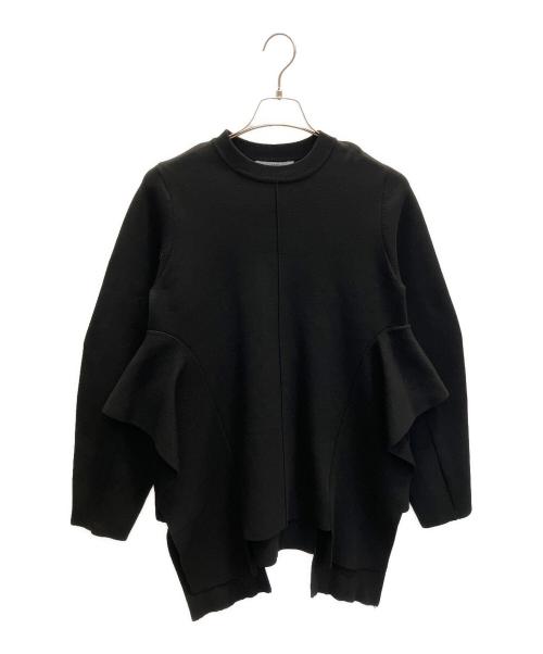 UN3D.（アンスリード）UN3D. (アンスリード) コクーンスリーブデザインニット ブラック サイズ:フリーの古着・服飾アイテム