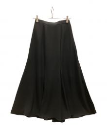 ENFOLD（エンフォルド）の古着「RANDOM-HEM SKIRT」｜ブラック