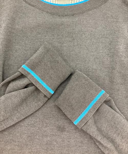 DES PRES（デ プレ）DES PRES (デ プレ) テンセルウールプリント クルーネックワンピース グレー サイズ:Freeの古着・服飾アイテム