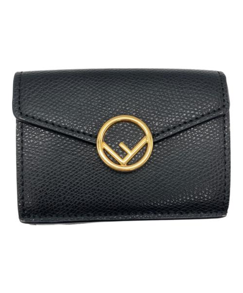 FENDI（フェンディ）FENDI (フェンディ) MICRO TRIFOLD WALLET ブラックの古着・服飾アイテム