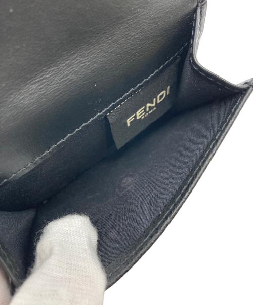 FENDI（フェンディ）FENDI (フェンディ) MICRO TRIFOLD WALLET ブラックの古着・服飾アイテム
