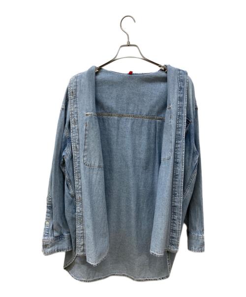 RIVE DROITE（リヴドロワ）RIVE DROITE (リヴドロワ) MONN.:.  ビッグデニムシャツ ブルー サイズ:FREEの古着・服飾アイテム
