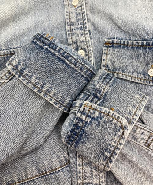 RIVE DROITE（リヴドロワ）RIVE DROITE (リヴドロワ) MONN.:.  ビッグデニムシャツ ブルー サイズ:FREEの古着・服飾アイテム
