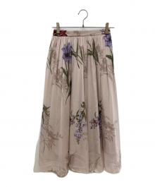 Rirandture（リランドチュール）の古着「ボタニカル大花スカート」｜ベージュ