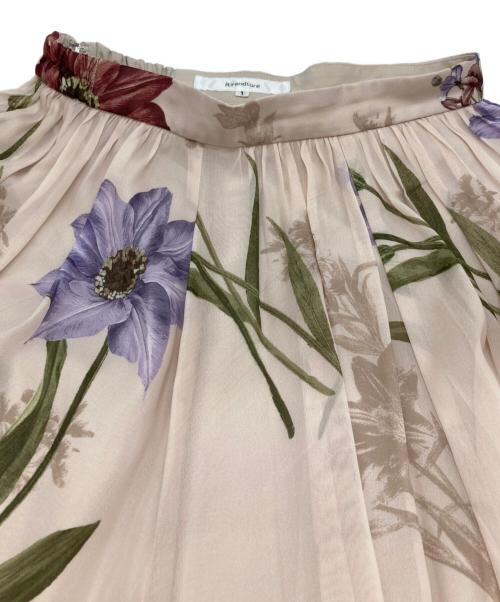 Rirandture（リランドチュール）Rirandture (リランドチュール) ボタニカル大花スカート ベージュ サイズ:1の古着・服飾アイテム