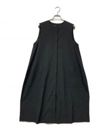 mizuiro-ind（ミズイロインド）の古着「フロントフライコクーンジレ」｜ブラック