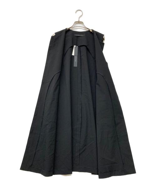 mizuiro-ind（ミズイロインド）mizuiro-ind (ミズイロインド) フロントフライコクーンジレ ブラック サイズ:Freeの古着・服飾アイテム