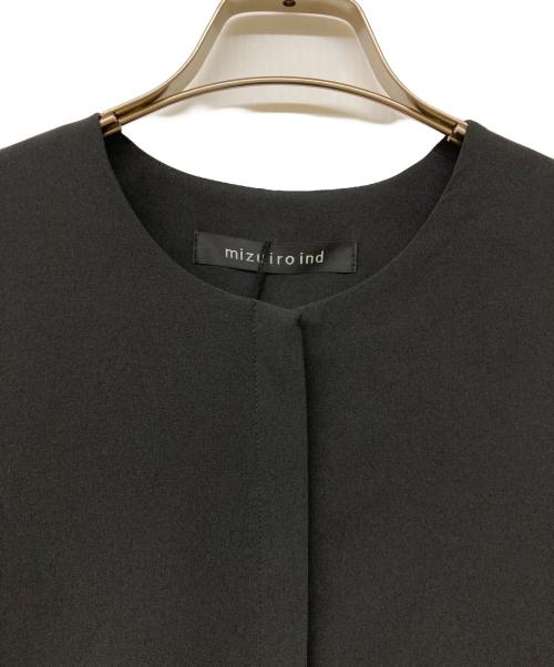 mizuiro-ind（ミズイロインド）mizuiro-ind (ミズイロインド) フロントフライコクーンジレ ブラック サイズ:Freeの古着・服飾アイテム