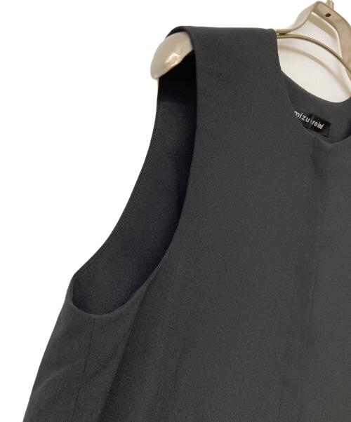 mizuiro-ind（ミズイロインド）mizuiro-ind (ミズイロインド) フロントフライコクーンジレ ブラック サイズ:Freeの古着・服飾アイテム